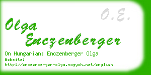 olga enczenberger business card